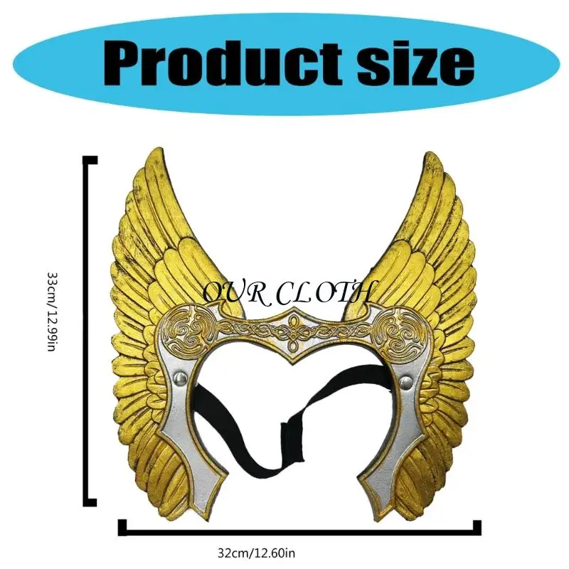 Valkyrja Headband Hair Accessories Norses Warriour Angel of Death Headband Gifts Y1AC