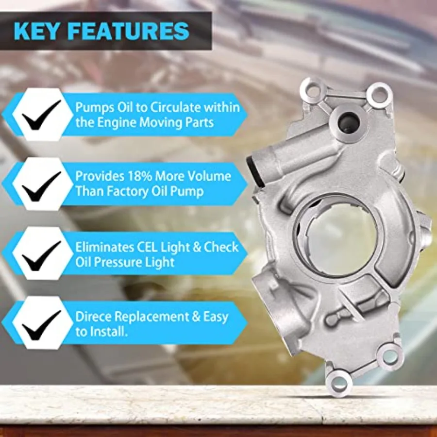 Hochvolumen-Ölpumpen-Ersatz für 4,8 l, 5,3 l, 6,0 l, Chevrolet Silverado Suburban Tahoe Trailblazer GMC Sierra Yukon Cadillac Es