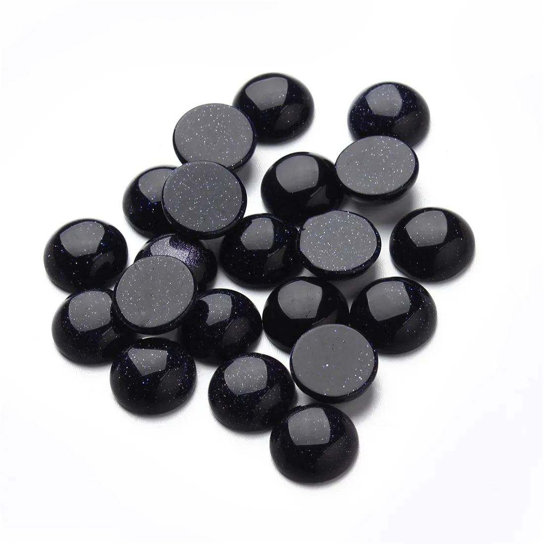 10pcs Round Onyx Cabochons for DIY Jewellery Making