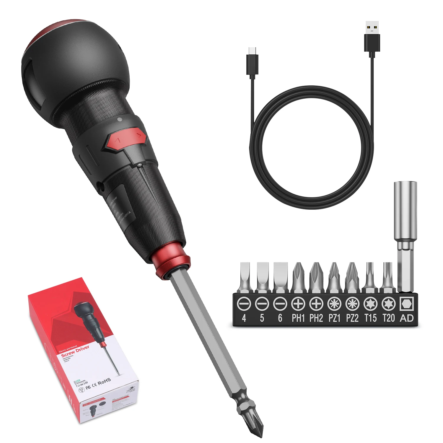 

ORIA Electric Screwdriver Set 3.6V Power Screwdriver Kit Type-C Charging Screwdriver DIY Repair Tool for Electronics Appliance