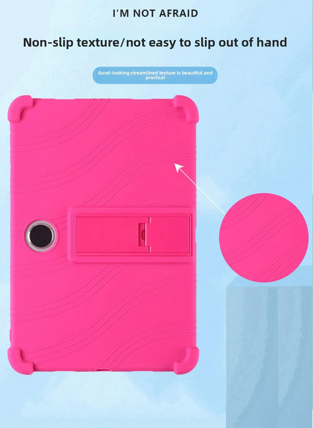 Silikonhülle für OnePlus Pad Lite 11 Zoll Tablet Stoßfeste Schutzhülle mit Ständer TPU Vollständiger Fallschutz – Detail 2