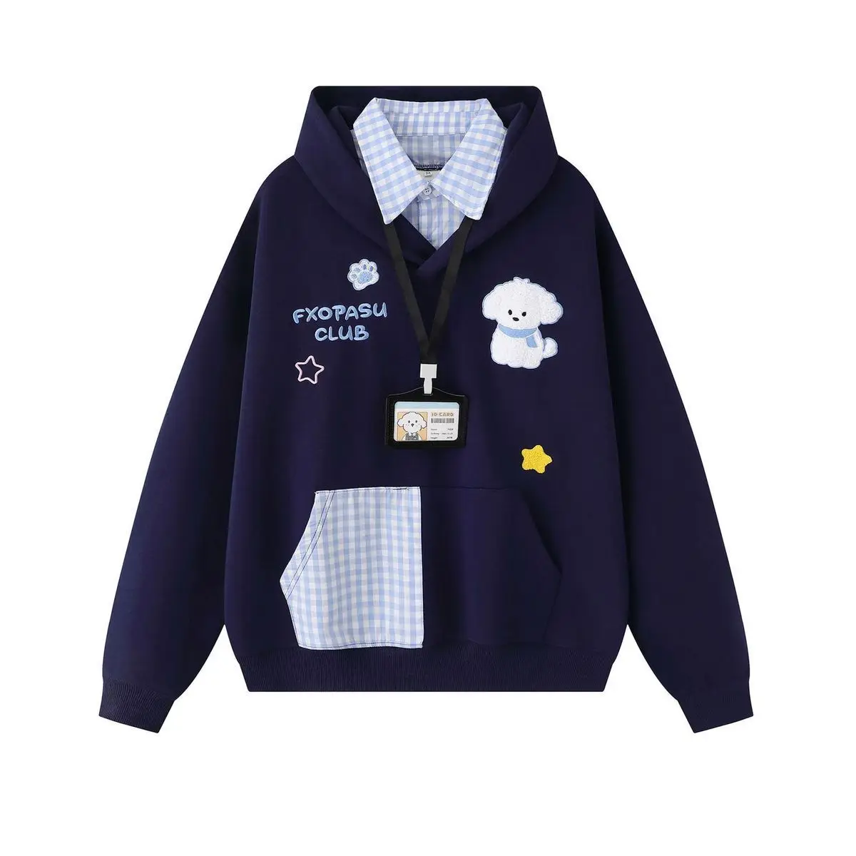 American Harajuku Japanese Classic Casual Jacket for Women Y2k Personality Cartoon Rabbit Hoodie Casual Loose Sweatshirt Chic
