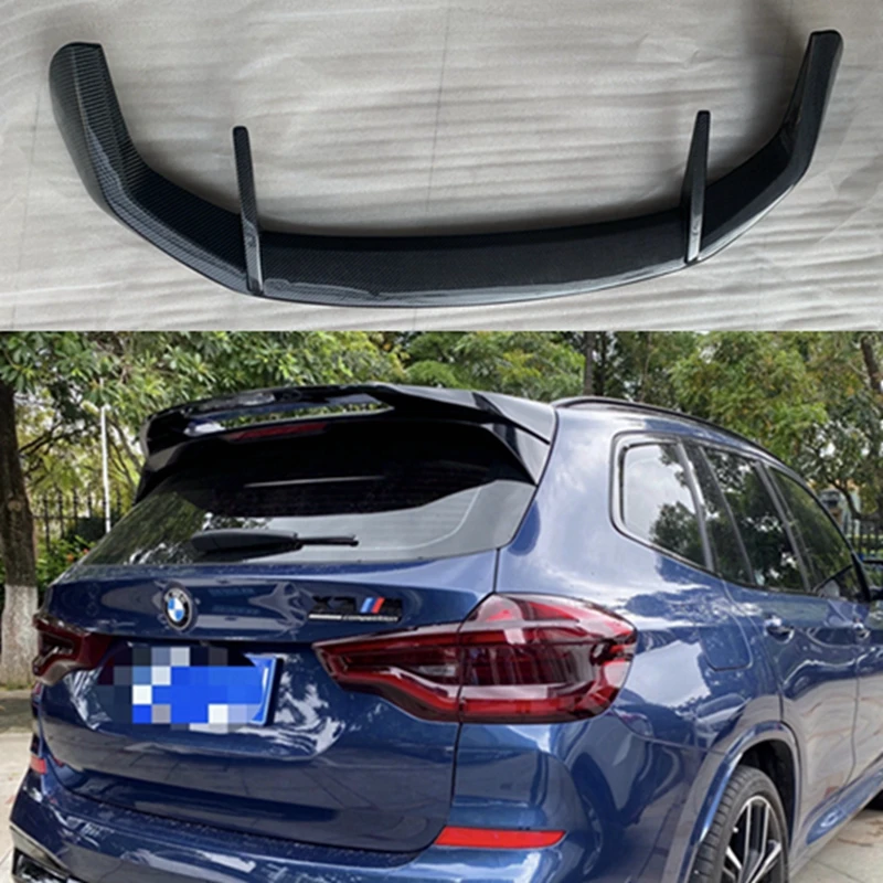 

FOR BMW X3 G01 IX3 G08 High Quality Real Carbon Fiber and Forged Carbon / Black Roof Spoiler Tailgate Trunk Lid Car Styling