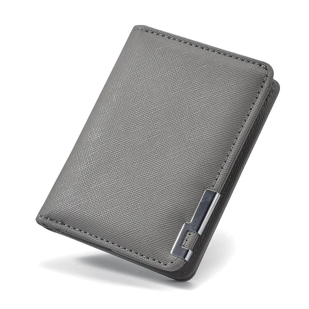 New Fashion Men\'s Wallet Vertical Short Business Multi-card Slot Holder Tight Men\'s Wallet