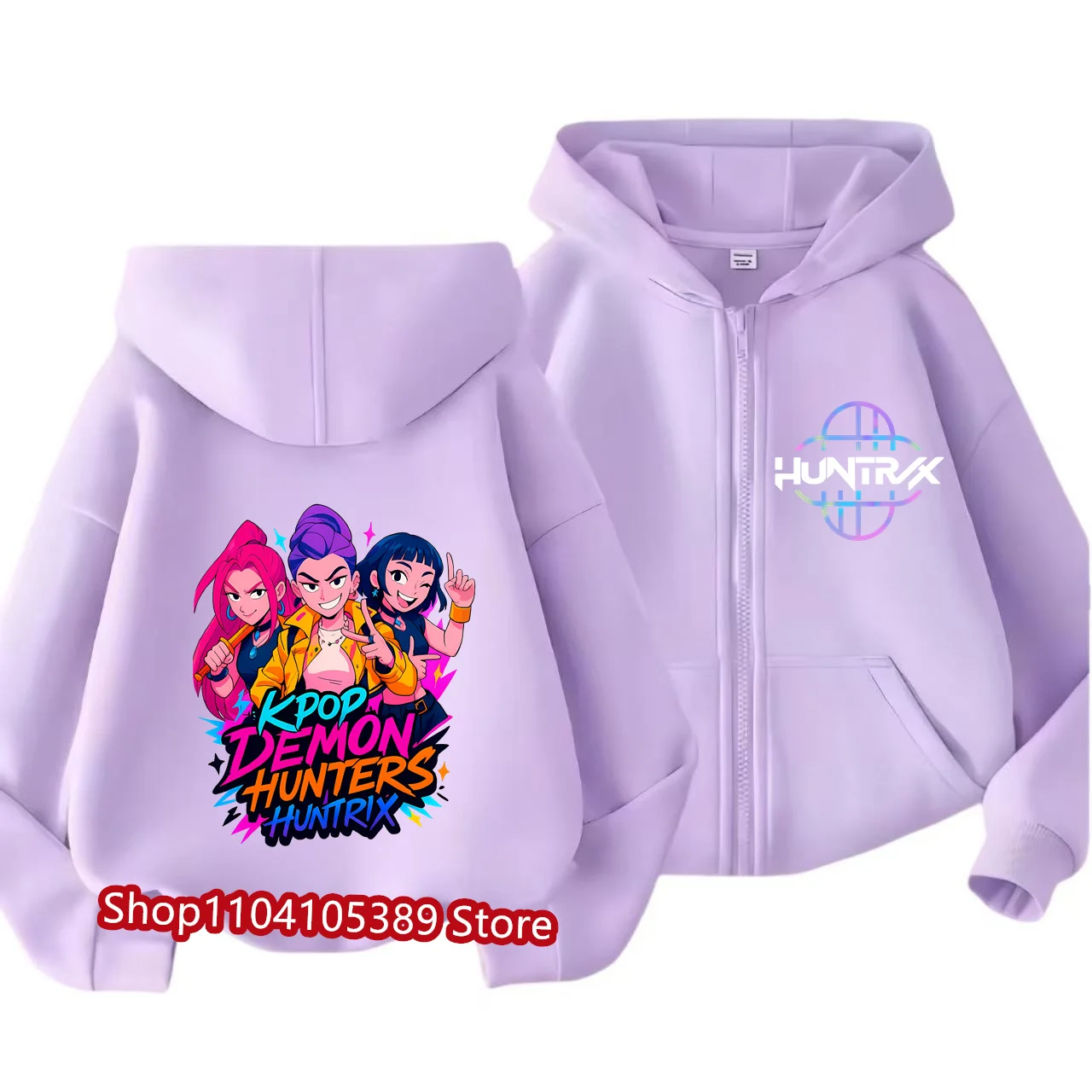 2026 Movie Zip Up Sporttshirts Kpop Demon Hunters Hoodie Children Clothes Kid Girl Boy Sweatshirt Zipper Hoody Baby Casual Top