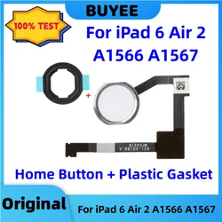 Original Home Button Flex Cable For iPad 6 Air 2 A1566 A1567 Home Button Fingerprint Touch ID Menu Return Sensor Flex Cable