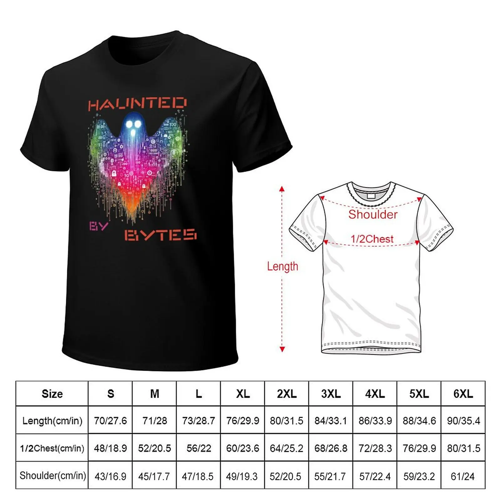 Binary Code Art T-Shirt Work Wear Short Sleeve T-Shirt