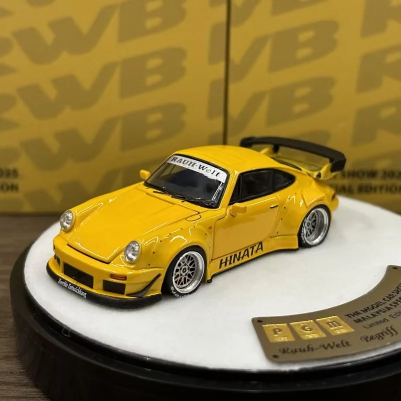 Nieuw Op Voorraad Pgm 1:64 Porsche Rwb 930 993 Maleisië Tentoonstelling Editie Auto Legering Miniatuur Diecast Porsche Ornamenten Aangepaste Speelgoed