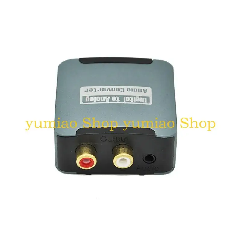 587B Converter Receiver Digital To Analog L/R RCA Optical Fiber Coaxial Adapter for Speaker Headphone
