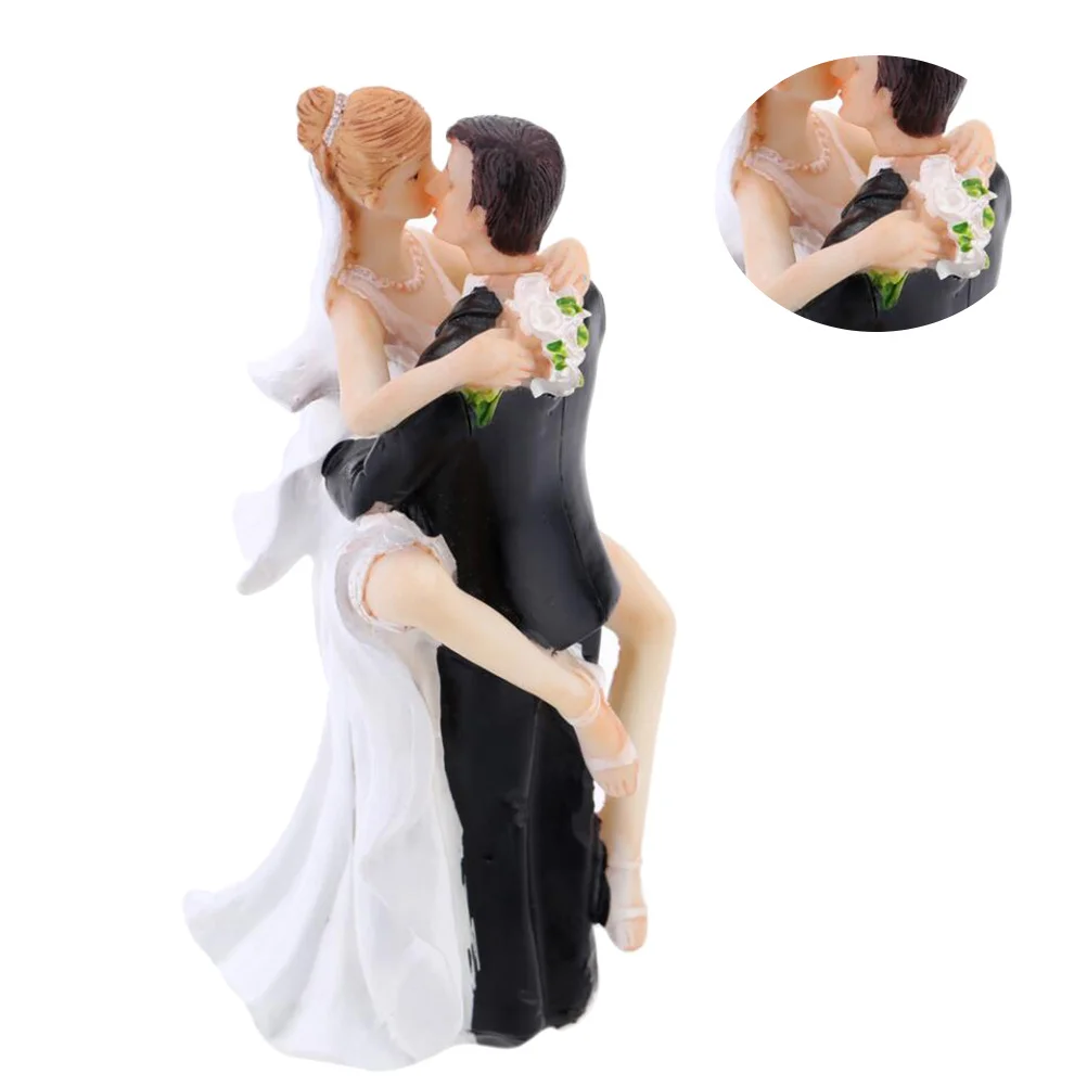 

6.5 X 5 X 15Cm Resin Couple Sculpture for Desk Home Decor Office Craft Household Adornment Desktop