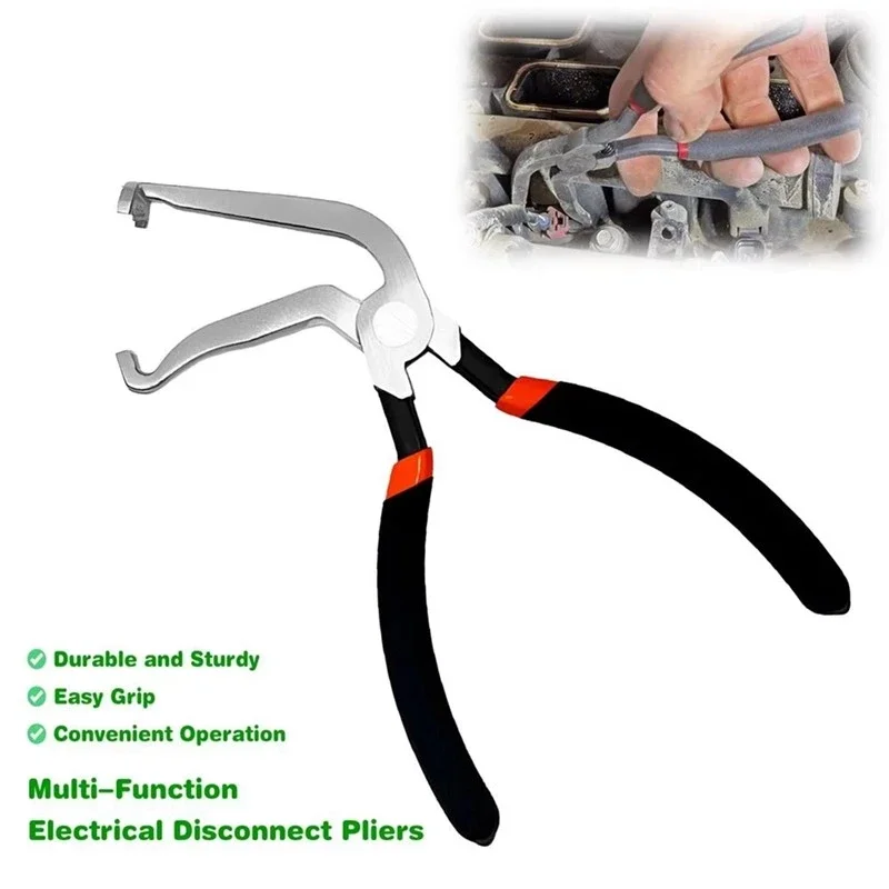1PC Bent Head Electrical Disconnect Pliers , Car Fuel Line Wire Removal Plier for Automotive Interior Electrical Repair