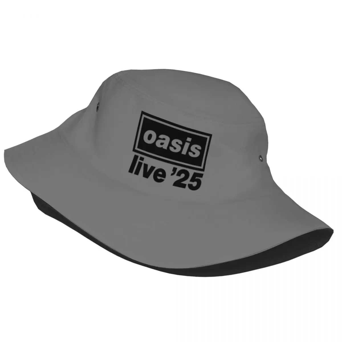 Vocation Getaway Headwear O-Oasis Live 25 Tour Merch Bucket Hats Girl Sun Hat Rock Band Irish Country Hat Foldable Fishing Hat