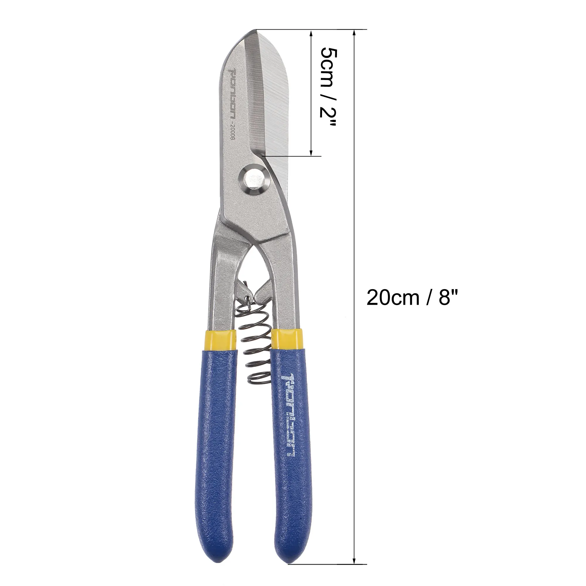 Uxcell Sheet Scissors 8inch High-frequency Quenching Straight Cut for Sheet Metal Hard Material Cutting