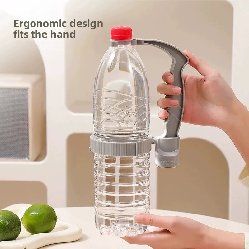 

Adjustable beverage bottle handle holder pouring beverage handle storage rack multi-purpose oil pot with lemon lid handle holder