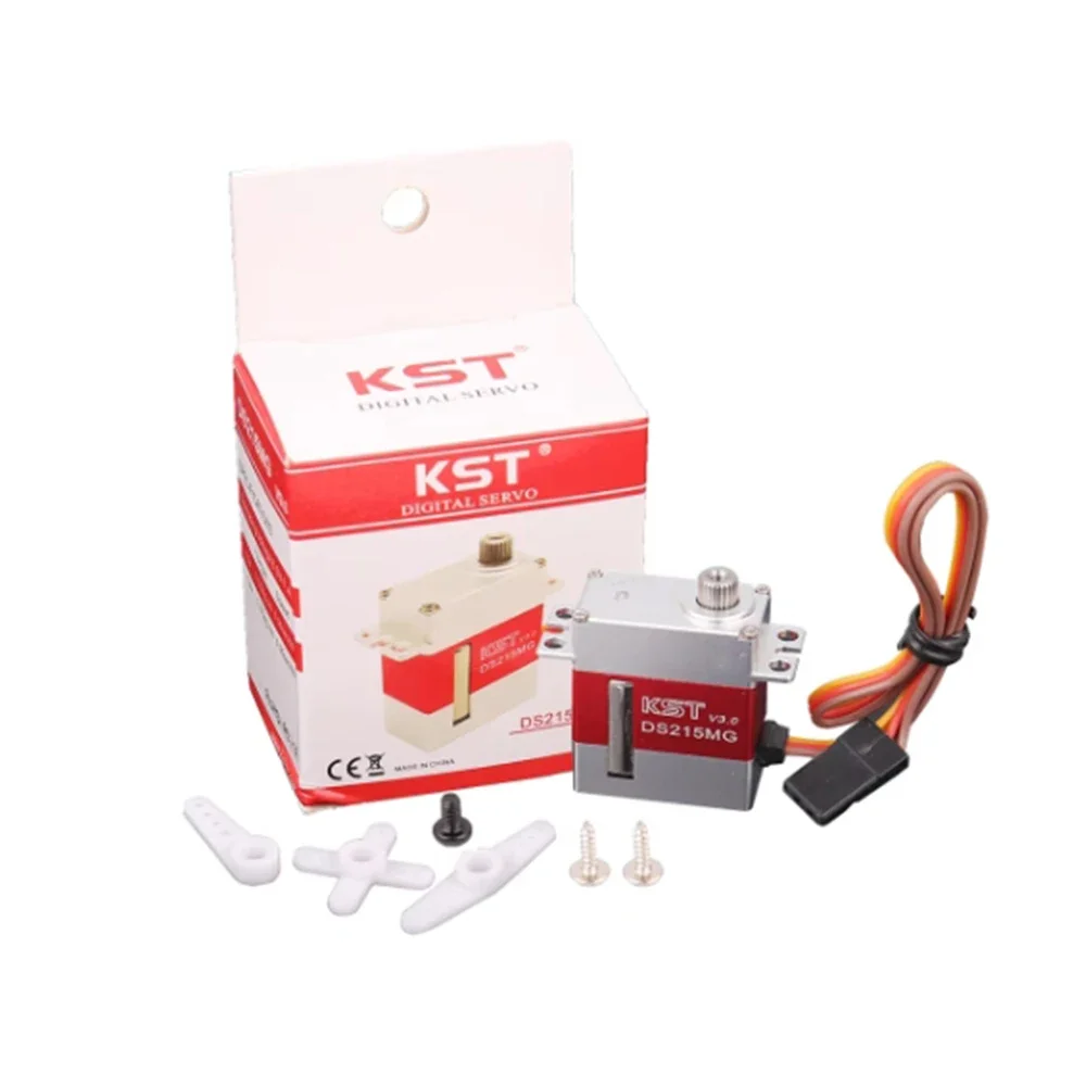 BoMasFor KST DS215MG V3.0 6-7.4V 3.7kg 2BB Ball Bearing Metal Gear Micro Digital Servo For 380 450 480 500 RC Helicopter Toy