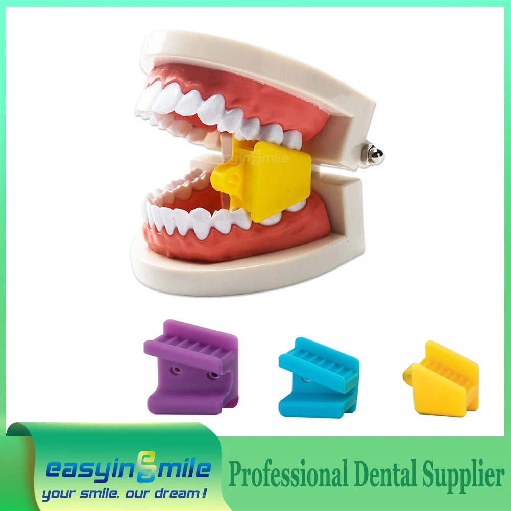 EASYINSMILE Dental Bite Block Silicone Rubber Mouth Opener Prop for Adult/Child Autoclavable Material