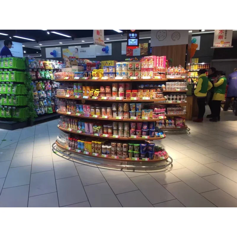 custom.Hot Sell Retail Display Shelves Steel Light Duty Standard Double Side Supermarket Shelf
