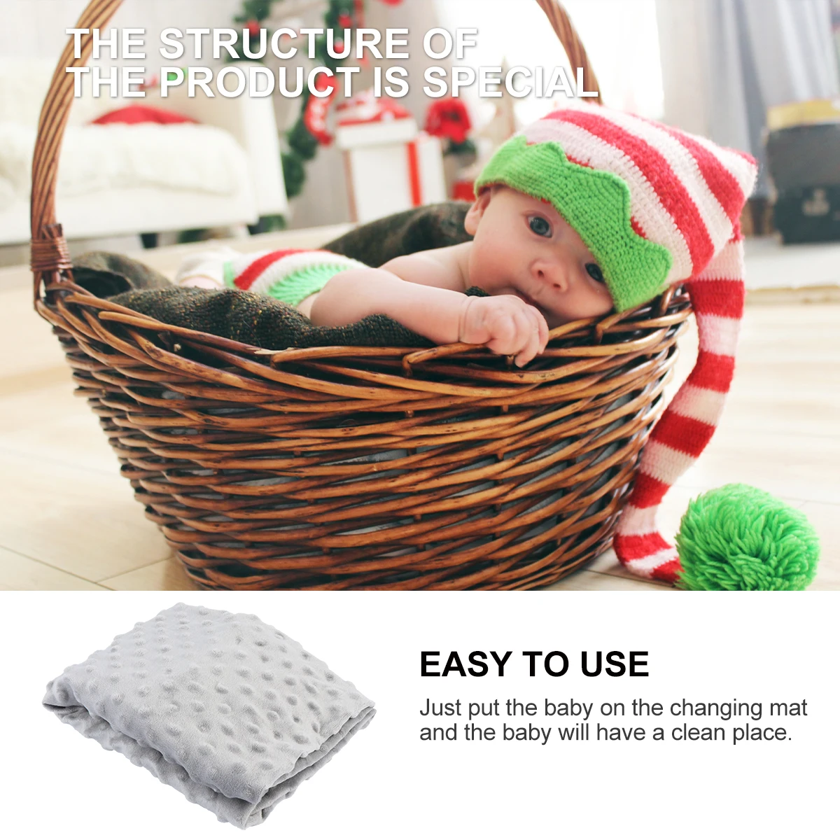 

Breathable Polyester Baby Diaper Changing Mat Cover Reusable Changing Pad Cover For Baby Shower Gift 1pc