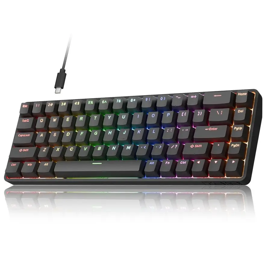 

DK68C 60 Gaming HE Keyboard, Magnetic Switch Hot Swappable, Rapid Trigger, Adjustable Actuation, 8000Hz Polling Rate, RGB Backli