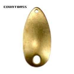 Countbass 황동 연어 캐스팅 낚시 스푼 블랭크, SP011 2.2g (5/64oz), 민물 배스 파이크 낚시 미끼, 50 개