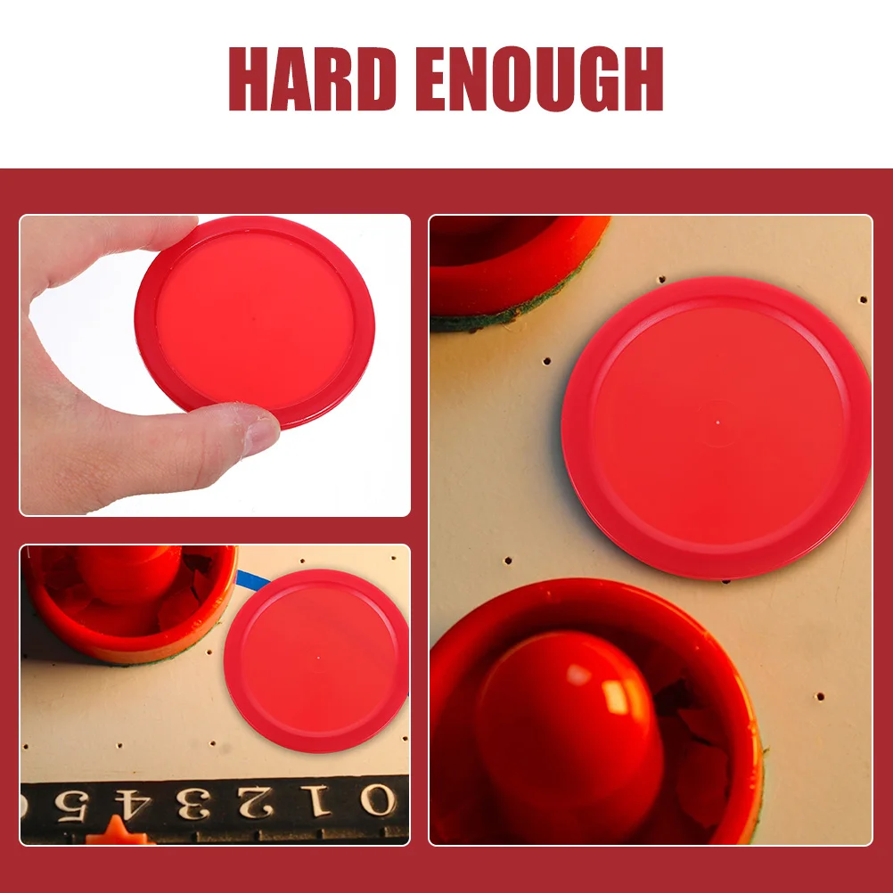 

20 Pcs Desktop Ice Hockey Pucks Table Accessories 64mm Plastic Replacement Round Game Supplies Stable Practical