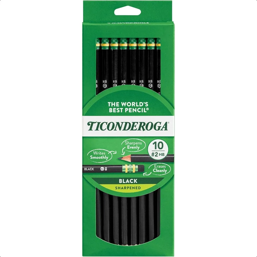 

Карандаши WoodCased PreSharpened 2 HB Soft Black, 10 шт.