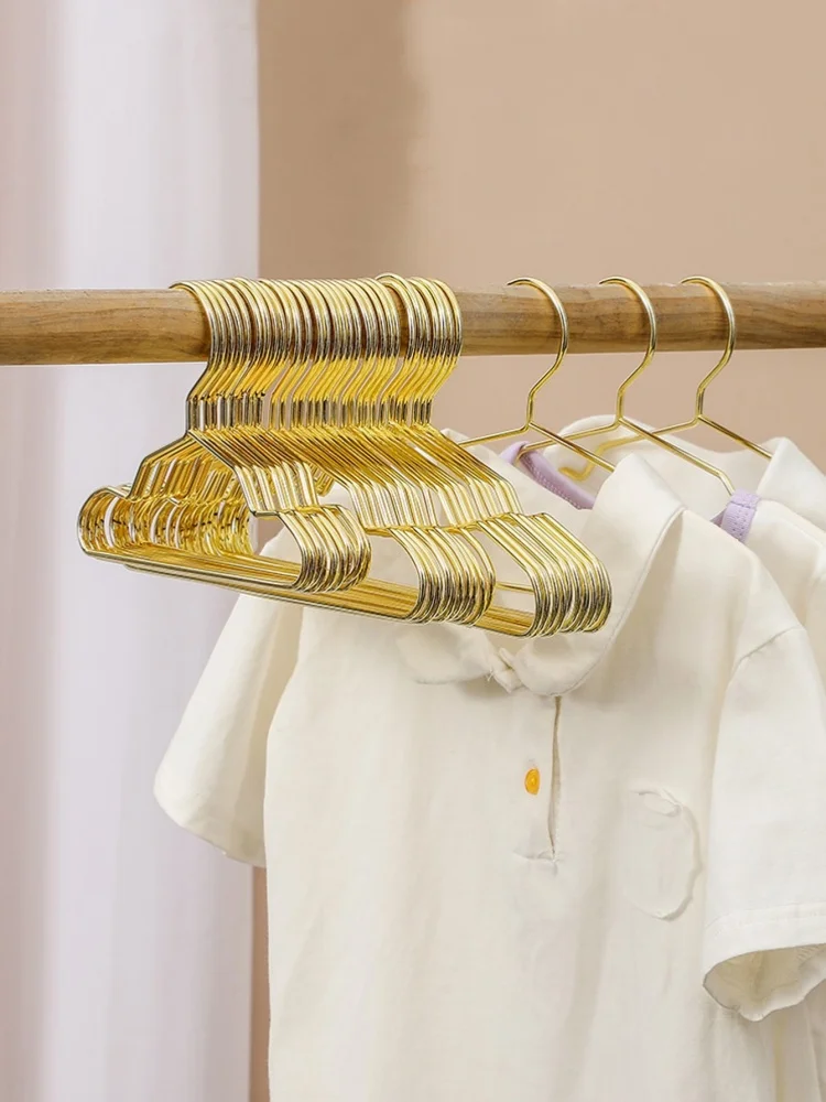 5pcs Mini Gold Tone Pet Hangers, Metal Clothes Hanger For Children, Teddy Dogs, Cats, Dolls, And Pet Stores