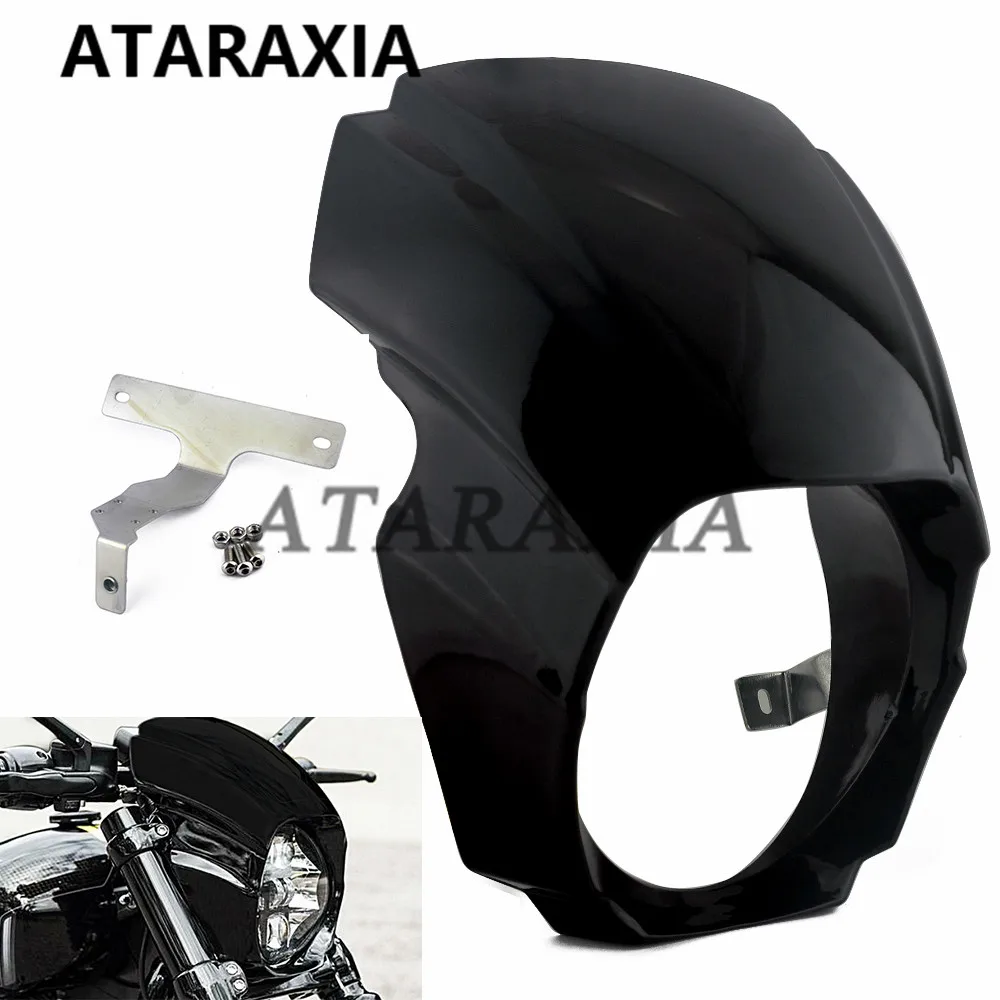 

Motorcycle Front Headlight Fairing Cover For Harley Softail Breakout FXBRS FXBR 2018-2022 Windshield Cowl Cover ABS Accessories