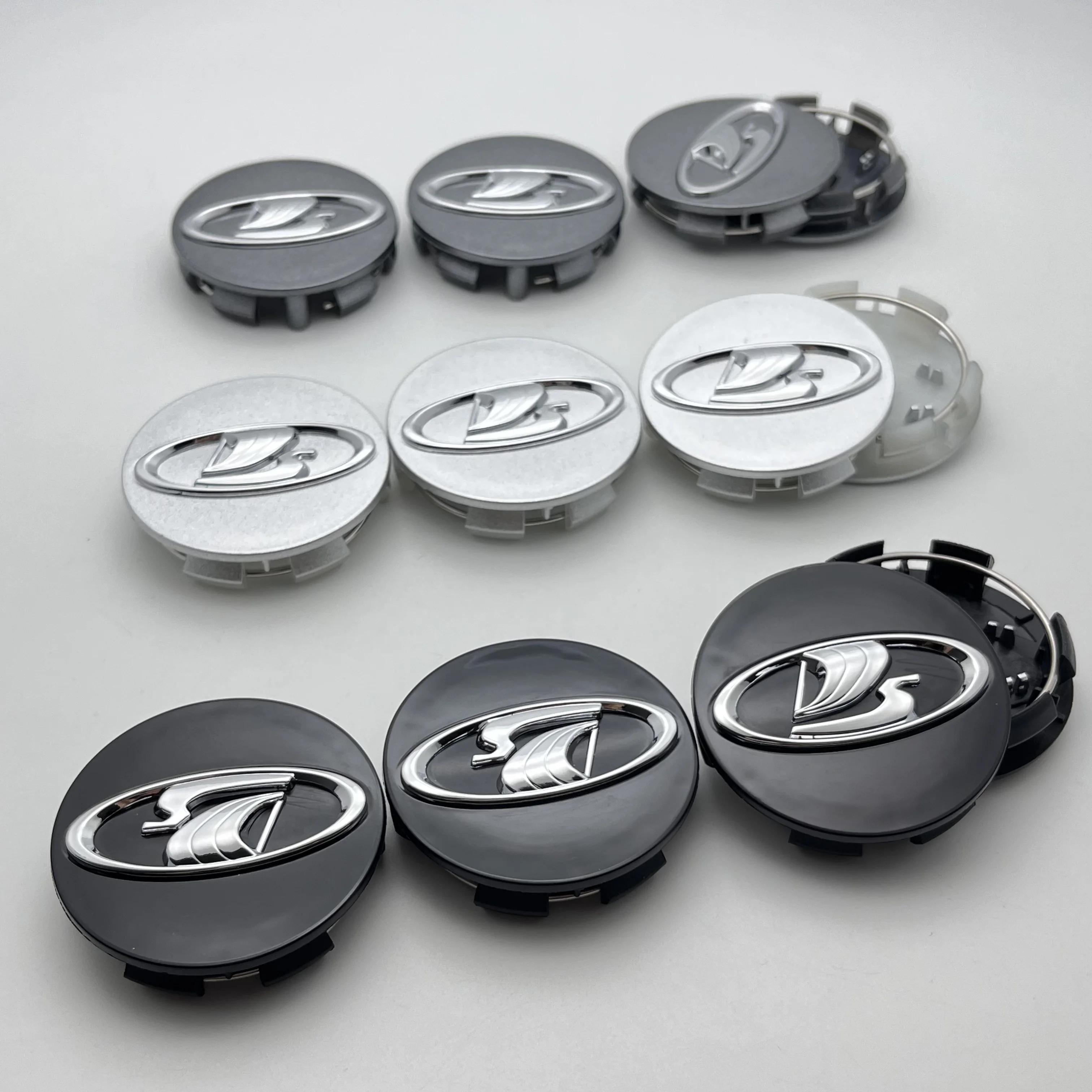 4pcs/set 57mm ABS With LADA Emblem Logo Car Wheel Cap Rim Hubcaps Cover Badge Styling Auto Accessories For Lada Vesta Niva XCODE