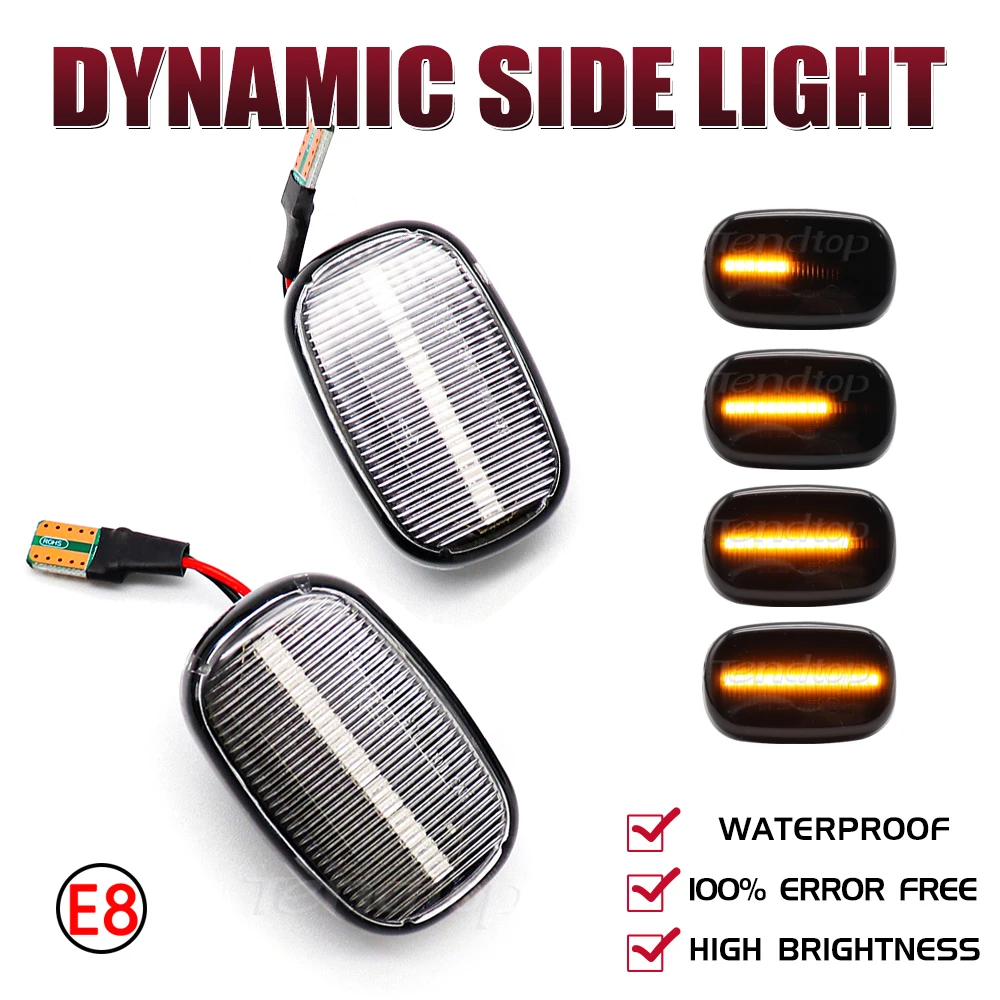 Dynamic LED Turn Signal Light Fender Side Marker Lamp For Toyota Avensis Celica Corolla Caldina Camry Hilux Prius Verso Runx