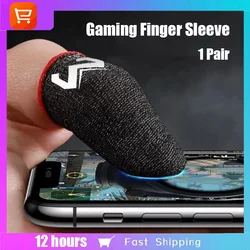 MEMO-Sweatproof Gaming Finger Sleeve, Dedos Respiráveis para PUBG Jogos Móveis, Tela Sensível Ao Toque Do Gamer, Luvas De Capa De Dedo Berços