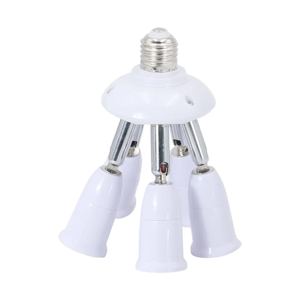 JOYINLED E27 Light Socket Splitter Adapter Converter for Standard LED Bulbs 360 Degree Adjustable 180 Degree Bendable Lamp Base