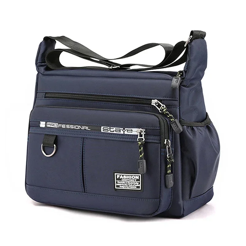 Robuste Multi-Pocket-Business-Umhängetasche für Männer und Frauen, lässige Business-Handtasche mit mehreren Fächern – Detail 7