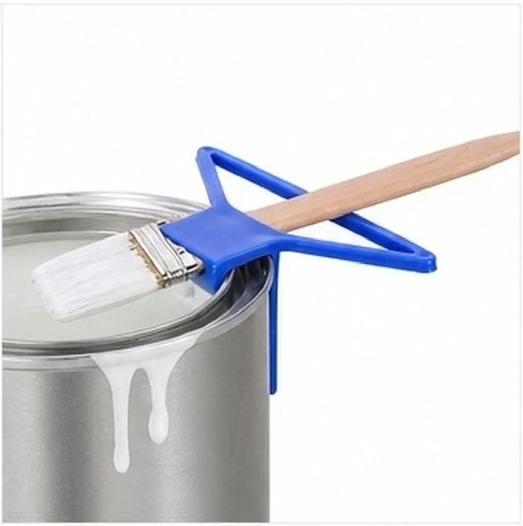 4Pcs Paint Brush Clip Bucket Anti-Drip Holder Clip Paint Can Edge Tool Hanger for Household Art Projects Woodworking Renovation