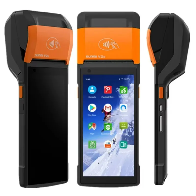 

V2s 4G Handheld Restaurant Order Cash Registers Touch Screen Billing Pos Machine All in 1 Android POS Systems for Betting