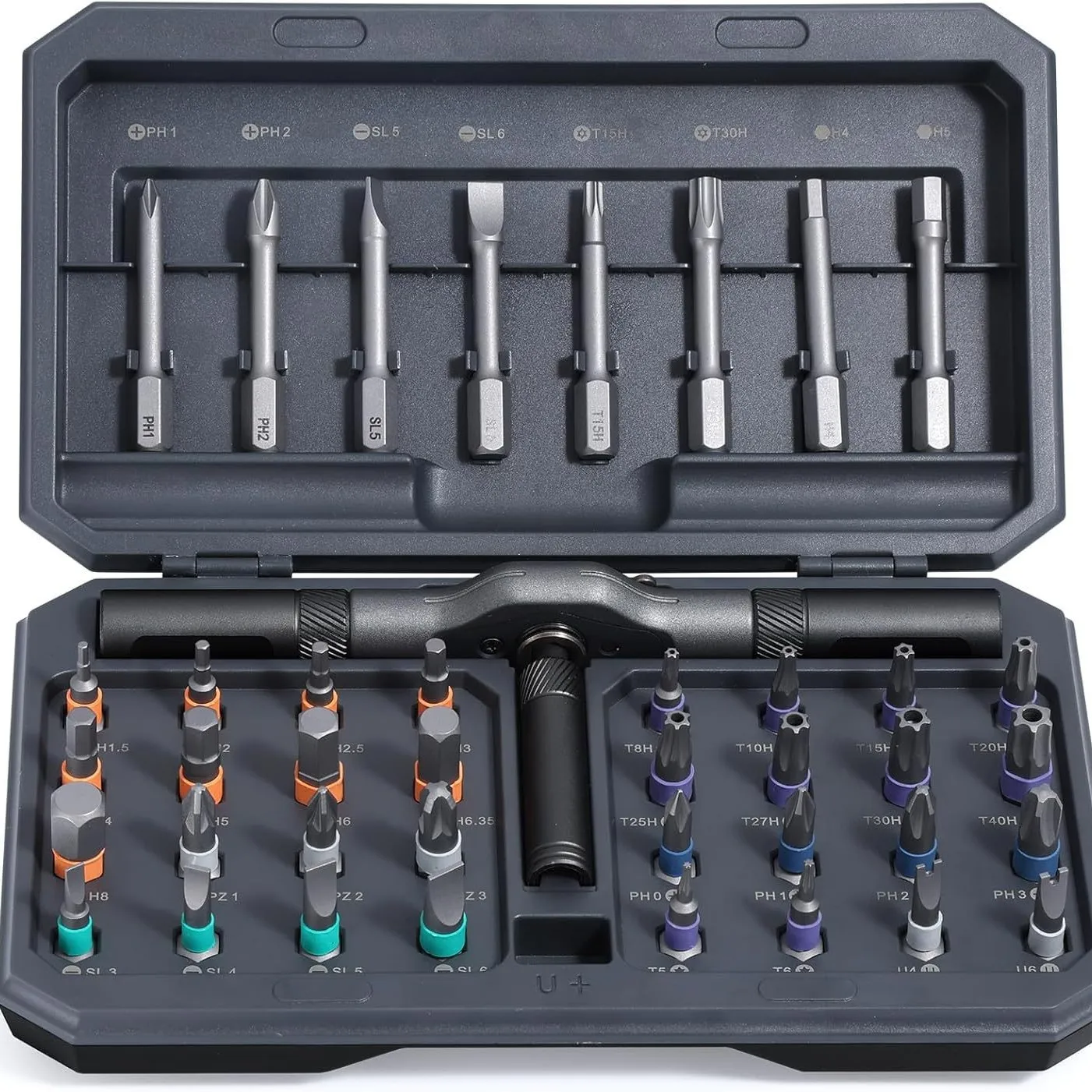 

RS1 ratchet screwdriver set 24 in 1 multi-function S2 steel household wrench screwdriver tool combination set