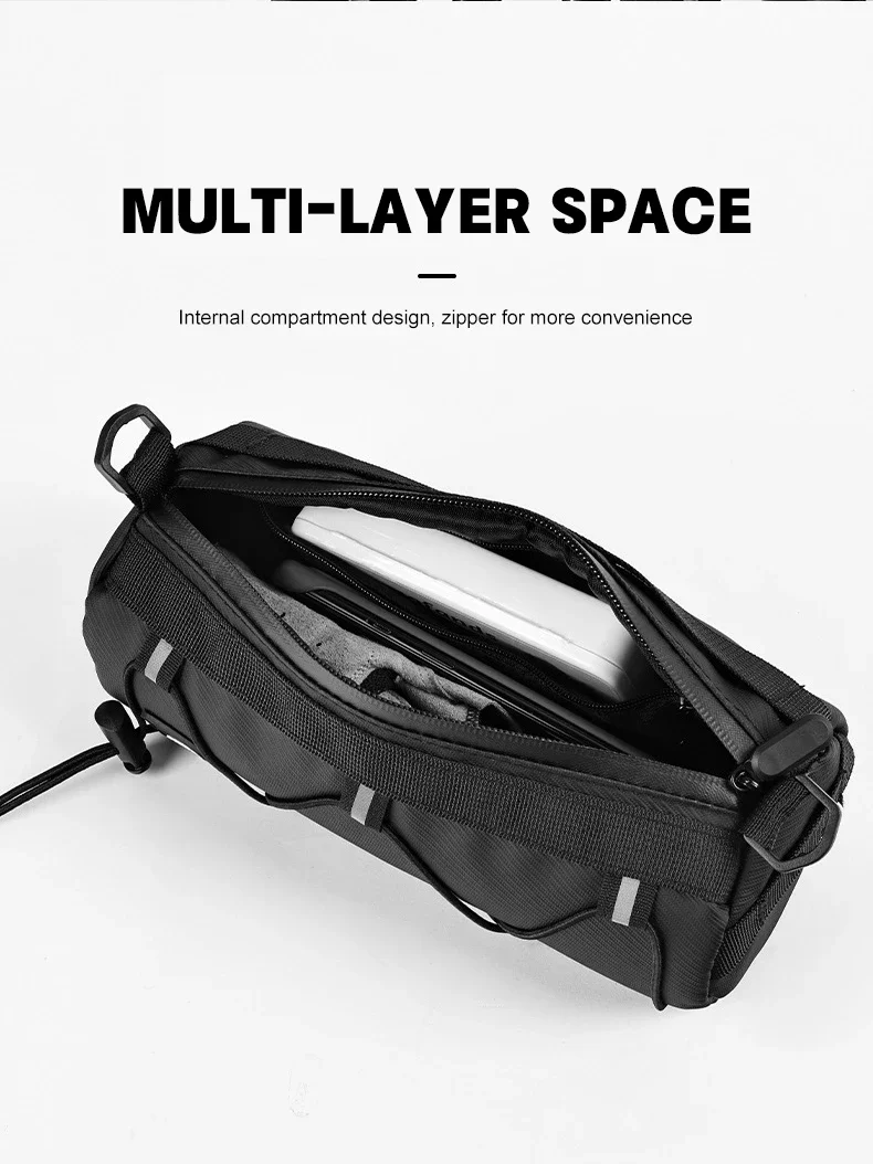 X-TIGER Fahrradtaschen Lenker Mehrzweck Schulter Sicherheit Wasserdicht MTB Rennrad Rahmen Schlauchtasche Umhängetaschen Fahrradtasche – Detail 8