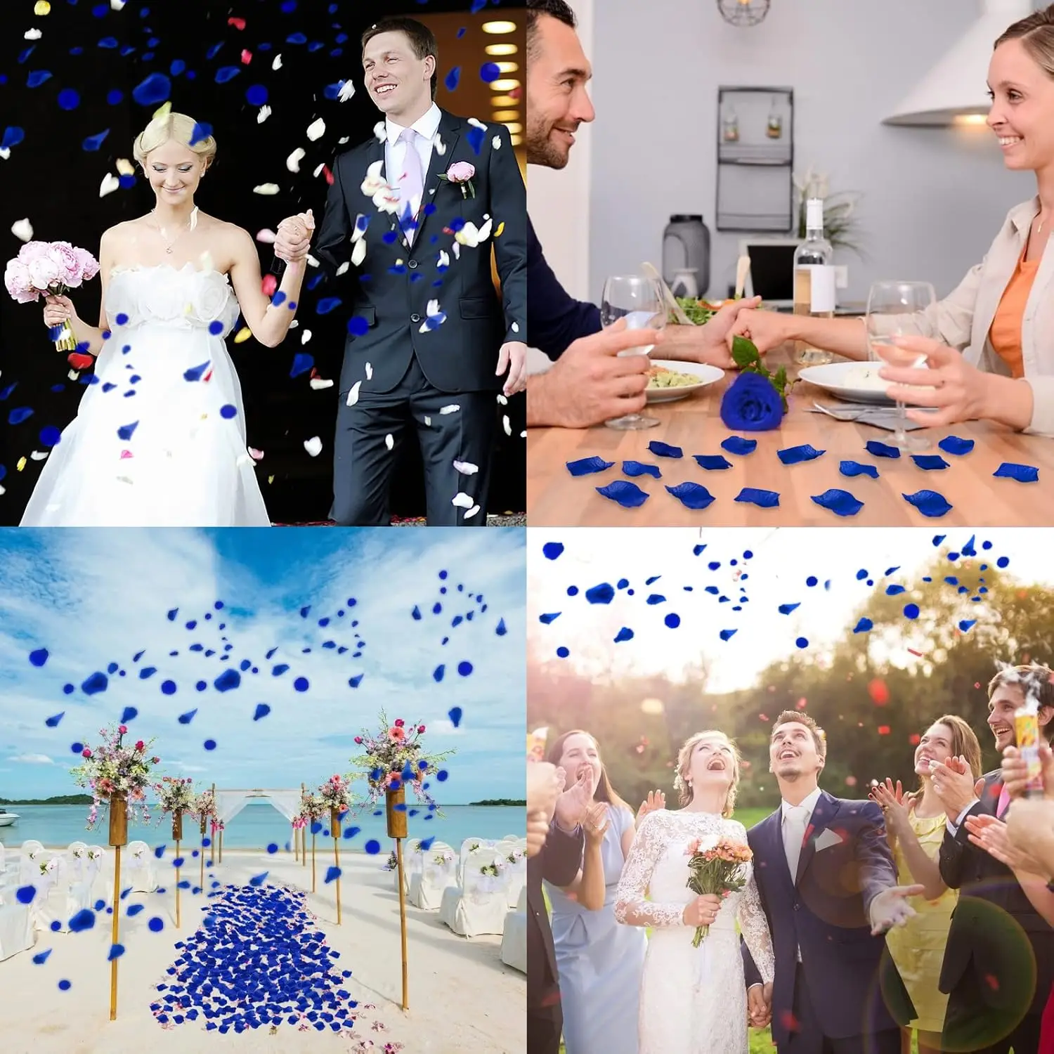 ديكور 3000 قطعة بتلات الورد الزهور الاصطناعية بتلات الحرير لعيد الحب بتلات الورد لديكور الزفاف ليلة الخطوبة دي #6