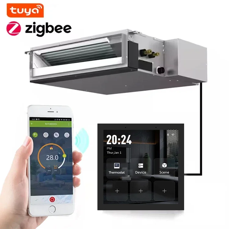 Beca BCC-2501-AC-A&E 4 Inch Tuya Ecosystem Thermostat Built-in Zigbee Gateway Vrv Controller Central Control Hospital Square