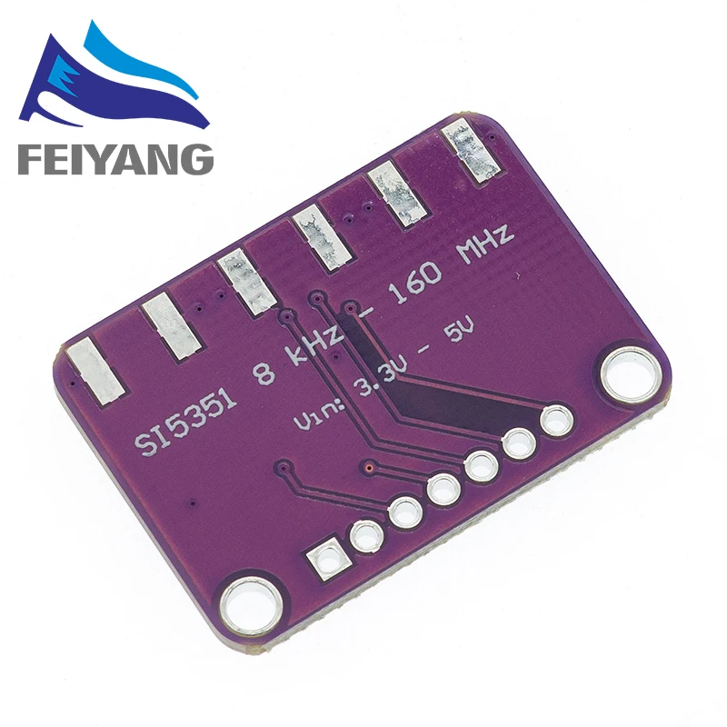 1PCS DC 3V-5V Si5351A Si5351 I2C Clock Generator Breakout Board Module Signal Generator Clock 8KHz-160MHz For Arduino