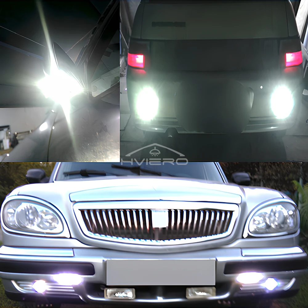 10Pcs Car Daytime Running Lights 4014 12SMD Turn Signal Reverse Autos Lamps White Eagle Bulbs Eye Cars Motorcycle Leds Lighting
