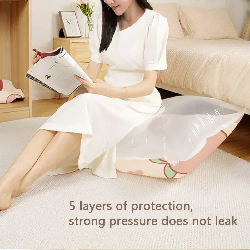 1/4 قطعة حقيبة ضغط متحركة للسفر قابلة لإعادة الاستخدام شفط كيس ضغط فراغ التعبئة والتغليف توفير المساحة حقيبة 80% توفير المساحة #3