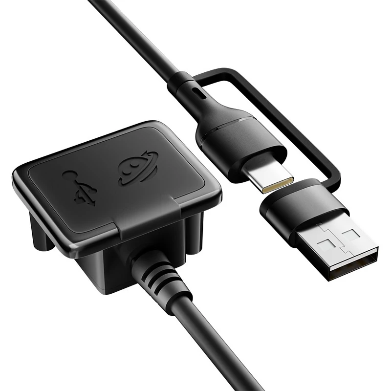 50CM External USB 3.0 Type-c Charging Port Interface Adapter Data extension  Cable for Backpack Laptop Bag Schoolbag
