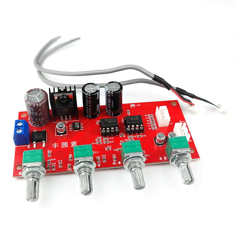 SOTAMIA NE5532 Stereo Preamp Amplifier Board Volume Tone Control Pre-amp Preamplifier Board Equal To AD828 LM1036 LM4610