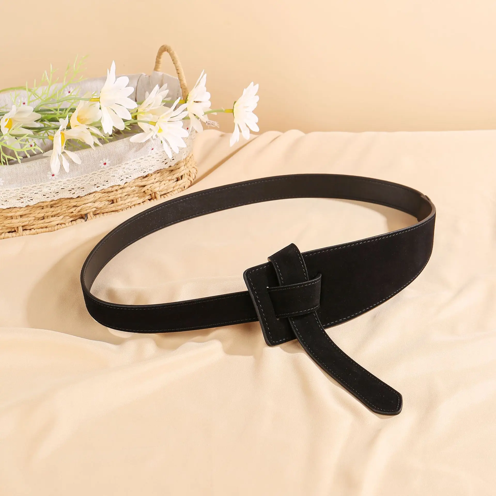 Ancara camurça vermelha cintura cummerbund cinto estilo ocidental largo cinto de couro genuíno para acessório de moda feminina