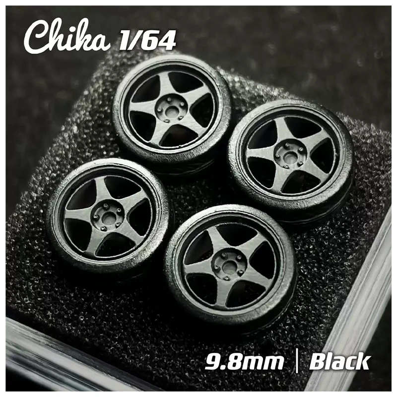 

1/64 scale N-grade alloy car wheels Chika Spoon SW388 die-cast model car modification parts 9.8mm 8.9mm modified wheels