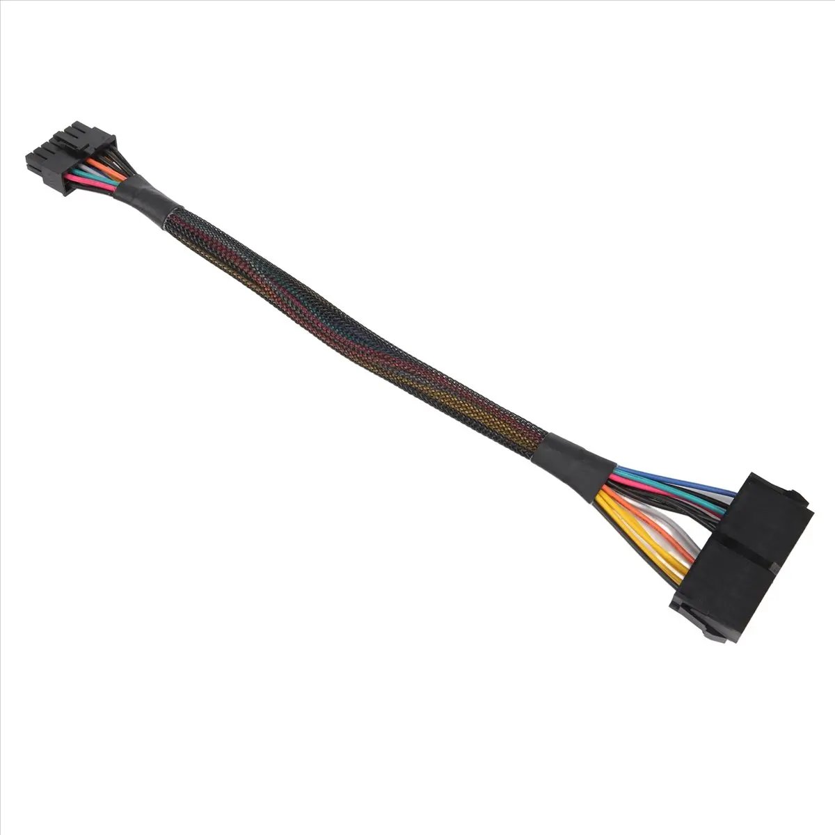 A10I 24 Pin to 14 Pin ATX PSU Main Power Adapter Braided Sleeved Cable for for PC and Servers 12-Inch(30cm)