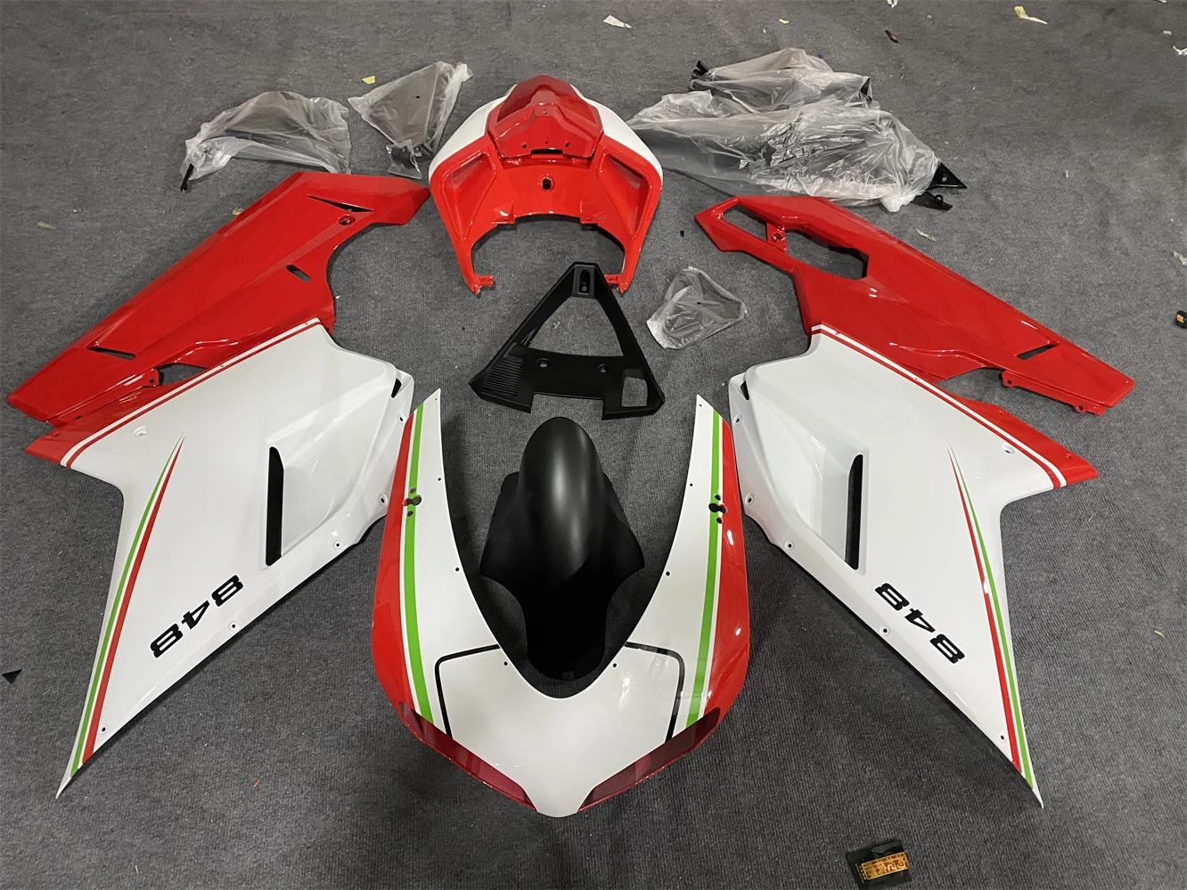 For Ducati 848 1098 1198 1098S EVO 2007-2011 Motorcycle Fairing Kits Full Surround Fairing Conversion Kit Fairing Accessories