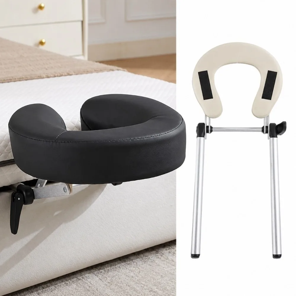 Lying Face Hole Adjustable Massage Headrest Folding Extendable Face Pillow Support Removable Portable Mattress Cushion Spa