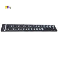 A08F-34 Nut And Bolt Thread Checker, Bolt Size And Thread Gauge Standard And Metric With 19 Standard & 15 Metric Bolt